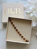 Azhar - Bracelet - Marron doré