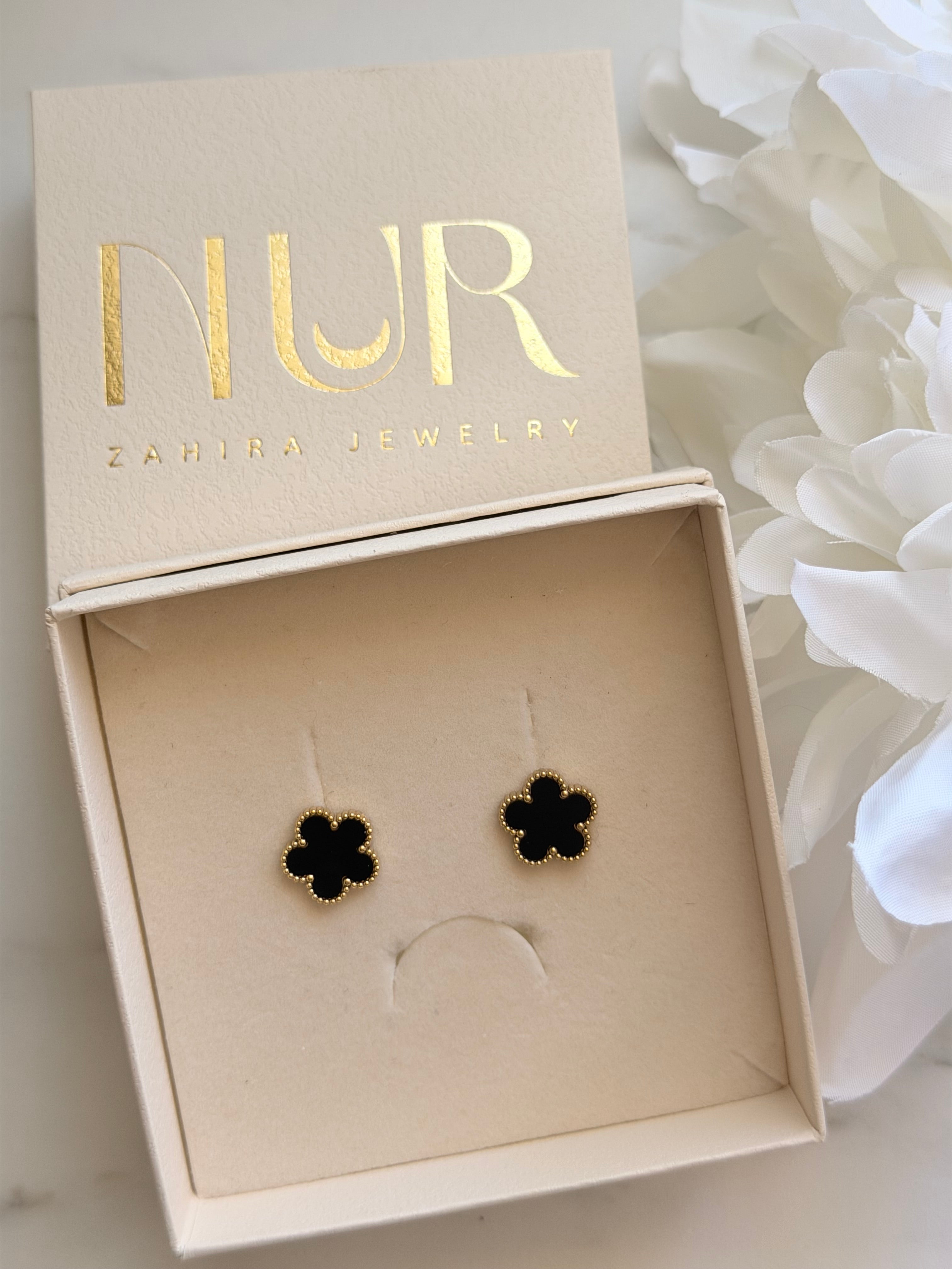 Soundouss Noir - Boucles d’oreilles