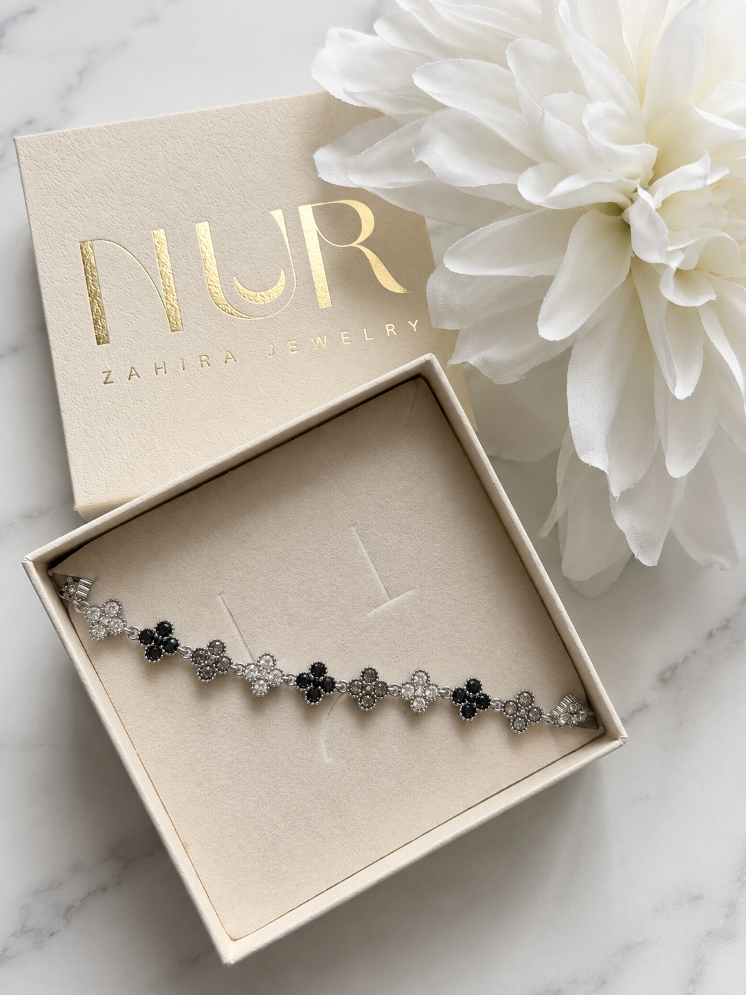 Azhar Bracelet - Argent Noir