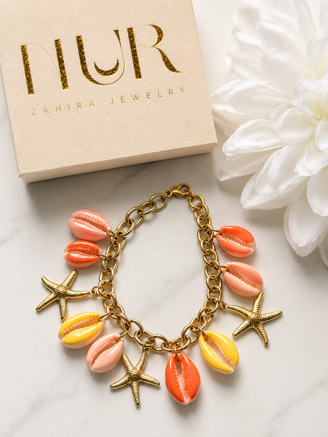 Coquillage Jaune/Orange